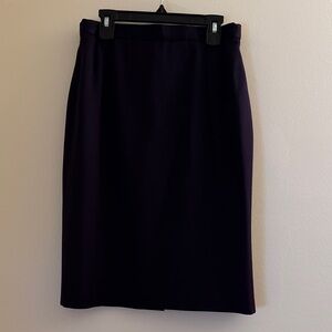 ESCADA Purple Wool Pencil Skirt